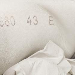 Alexander McQueen White/Blue Leather and Suede Oversized  Sneakers Size 43