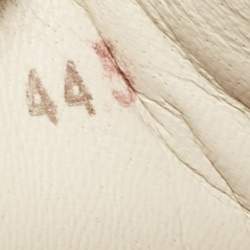 Alexander McQueen White Leather and Suede Oversized Lace Up Sneakers Size 44.5