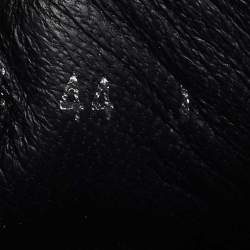 Pre Owned Alexander McQueen Black/Red Canvas and Leather Tread Low Sneakers Size 44