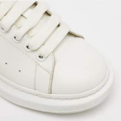 Alexander McQueen White Leather Oversized Sneakers Size 41