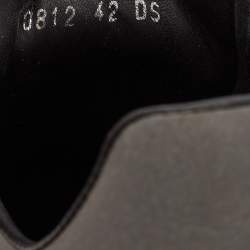 Pre Owned Alexander McQueen Black Leather Oversized Transparent Sole Sneakers Size 42