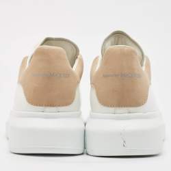 Alexander McQueen White Leather Larry Sneakers Size 43