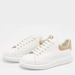 Alexander McQueen White Leather Larry Sneakers Size 43