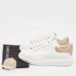 Alexander McQueen White Leather Larry Sneakers Size 43