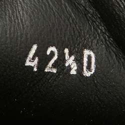 Pre Owned Alexander Mcqueen Black Leather Oversized Sneakers Size 42.5