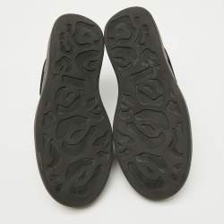 Pre Owned Alexander Mcqueen Black Leather Oversized Sneakers Size 42.5