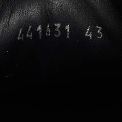 Alexander McQueen Black/White Leather Oversized Low Top Sneakers Size 43