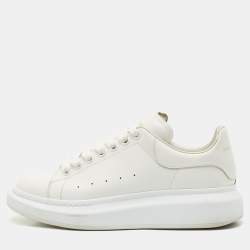 Alexander McQueen White Leather Oversized  Sneakers Size 42