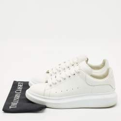 Alexander McQueen White Leather Oversized  Sneakers Size 42