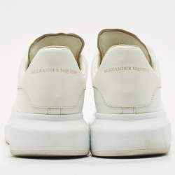 Alexander McQueen White Leather Oversized  Sneakers Size 42