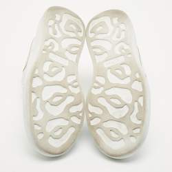 Alexander McQueen White Leather Oversized  Sneakers Size 42