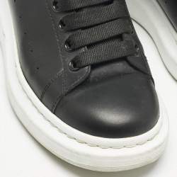 Alexander McQueen Black/White Leather Larry Sneakers Size 40
