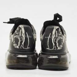 Alexander McQueen Black/White Leather Larry Sneakers Size 43