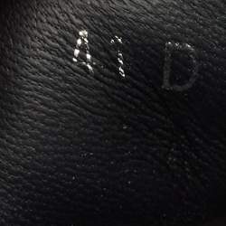 Pre Owned Alexander McQueen Black Canvas Tread Slick Sneakers Size 41