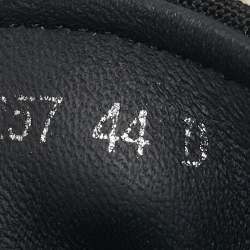 Pre Owned Alexander McQueen Black Canvas Tread Slick Sneakers Size 44