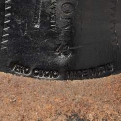 Pre Owned Alexander McQueen Black Leather Lace Oxford Size 43