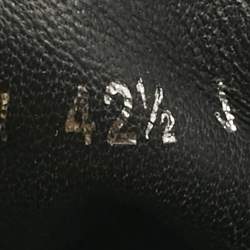 Pre Owned Alexander McQueen Black Canvas And Rubber Tread Slick Low Top Sneakers Size 42.5