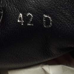 Pre Owned حذاء رياضي ألكساندر ماكوين عنق منخفض تريد مطاط وجلد أبيض /أسود مقاس 42