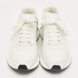 Pre Owned Alexander McQueen Multicolor Leather and Suede Sprint Runner Sneakers Size 45