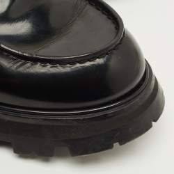 مملوكة مسبقًا Alexander McQueen Wander Size 40 Black Leather Loafers