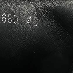 مملوكة مسبقًا Alexander McQueen Oversized Runner Size 46 Black/White Leather Lace Up Sneakers