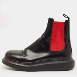 مملوكة مسبقًا Alexander McQueen Size 44 Black Leather Chelsea Boots