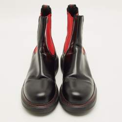 مملوكة مسبقًا حذاء بوت تشيلسي  ألكساندر ماكوين جلد أسود مقاس 44
