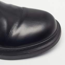 Pre Owned Alexander McQueen Size 43 Black Leather Chelsea Boots