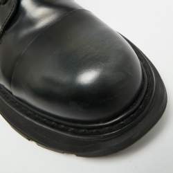 Pre Owned Alexander McQueen Tread Size 43 Black Leather Derby