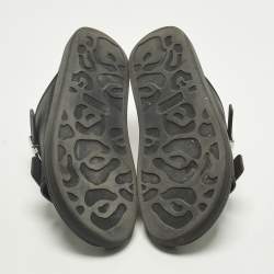 Pre Owned Alexander McQueen Hybrid Size 43 Black Rubber Flat Sandals