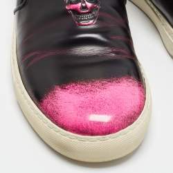 Pre Owned Alexander McQueen Multicolor Leather Skull Sneakers Size 44