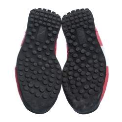 Pre Owned Alexander McQueen For Puma Red Leather Low Top Sneakers Size 44