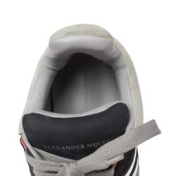 Alexander Mcqueen Multi Color Leather, Suede And Mesh Exaggerated Sole Leather Sneakers Size 40 