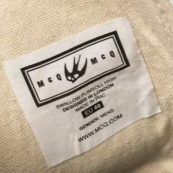 Pre Owned Alexander McQueen White Leather Plimsoll High Sneakers Size 40