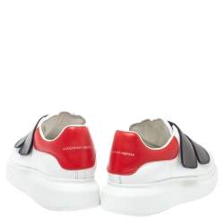 Alexander McQueen Multicolor Leather Oversized Velcro Strap Sneakers Size 40.5