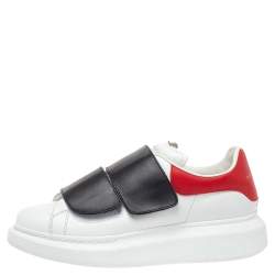 Alexander McQueen Multicolor Leather Oversized Velcro Strap Sneakers Size 40.5