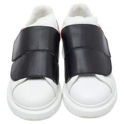 Alexander McQueen Multicolor Leather Oversized Velcro Strap Sneakers Size 40.5
