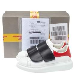 Alexander McQueen Multicolor Leather Oversized Velcro Strap Sneakers Size 40.5