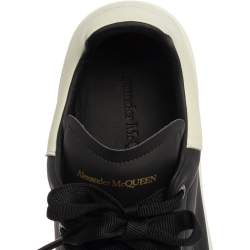 Pre Owned  Alexander McQueen Black/White Leather Oversized Sneakers Size 43