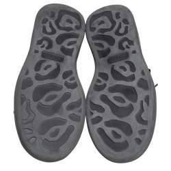 مملوكة مسبقًا Alexander McQueen Black Suede Oversized Low Top Sneakers Size 40