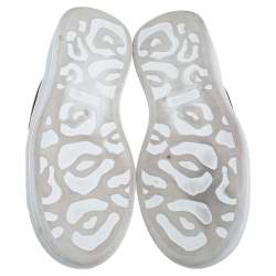 Alexander McQueen White Leather Oversized Runner Sneakers Size 45
