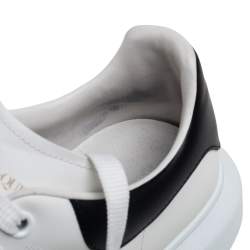 Alexander McQueen White Leather Oversized Runner Sneakers Size 45