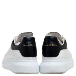 Alexander McQueen White Leather Oversized Runner Sneakers Size 45