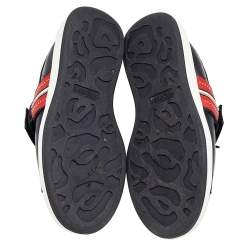 Pre Owned Alexander McQueen Multicolor Leather Studded Strap Larry Oversized Sneakers Size 42