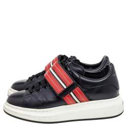 Pre Owned Alexander McQueen Multicolor Leather Studded Strap Larry Oversized Sneakers Size 42