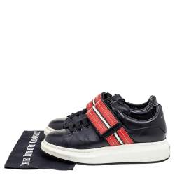 Pre Owned Alexander McQueen Multicolor Leather Studded Strap Larry Oversized Sneakers Size 42