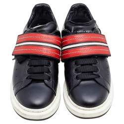 Pre Owned Alexander McQueen Multicolor Leather Studded Strap Larry Oversized Sneakers Size 42