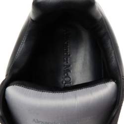 Pre Owned Alexander McQueen Black/Grey Suede And Leather Lace Up Sneakers Size 42