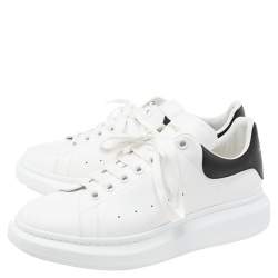 Alexander McQueen White Leather Oversized Low Top Sneakers Size 44