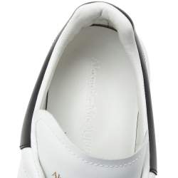 Alexander McQueen White Leather Oversized Low Top Sneakers Size 44